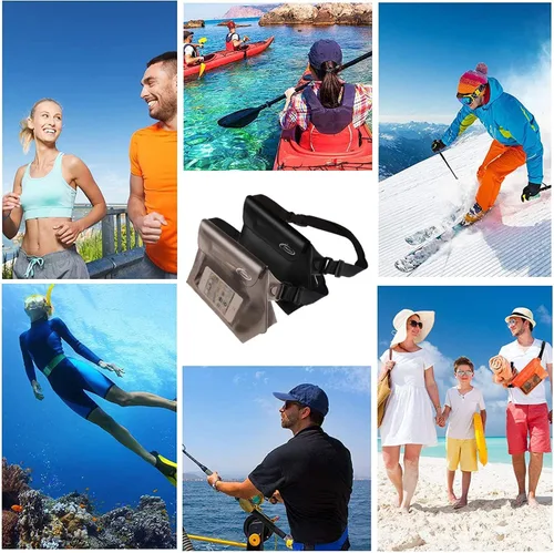 Miniatura 9 de AiRunTech Bolsa impermeable con correa de cintura (paquete de 2) Accesorios de playa La mejor manera de mantener tu teléfono y objetos de valor