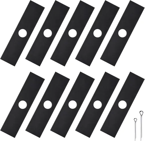 iGreely Cuchillas de bordeadora de 1 pulgada, orificio central de 8 x 2 pulgadas, cuchilla de bordeadora resistente compatible con Ryobi, Stihl,