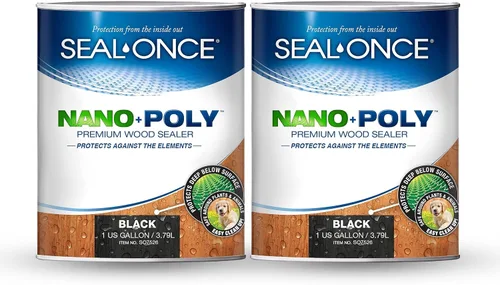 Miniatura 12 de Sellador Seal-Once Nano+Poly de madera penetrante con poliuretano, sellador impermeable de alta calidad, 1 galón, cedro bronce Sellador