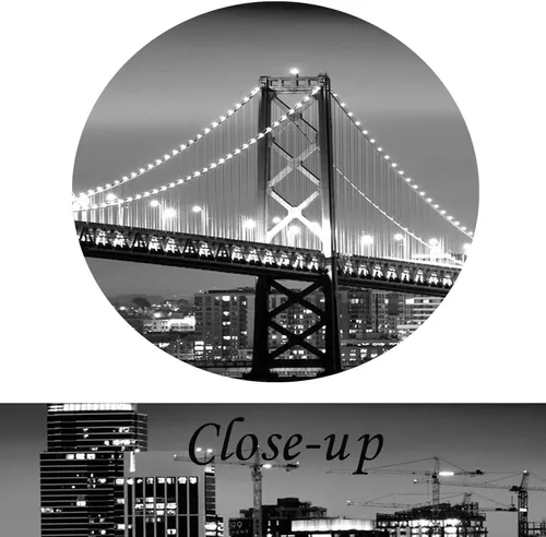 Miniatura 5 de KREATIVE ARTS - Bahía de San Francisco por la noche en puente blanco y negro, 3 paneles de arte de paisaje moderno, impresiones sobre lienzo, arte
