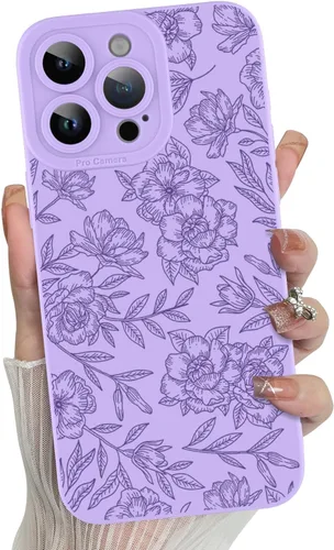 Miniatura 27 de MZELQ para iPhone 12 Pro Max, Funda de silicona con patrón floral de flores y girasoles, rosa, lindo, protección de cámara, funda suave y delgada