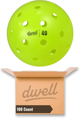 DWELL Elite - Pelotas de pickleball de 40 agujeros, resistentes a las grietas, para deportes de pickleball al aire libre, pelota oficial de todo