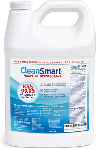 CleanSmart - Desinfectante de grado hospitalario, mata el 99,9% de los virus y bacterias, tecnología de ácido hipocloroso, certificado por la EPA, 1