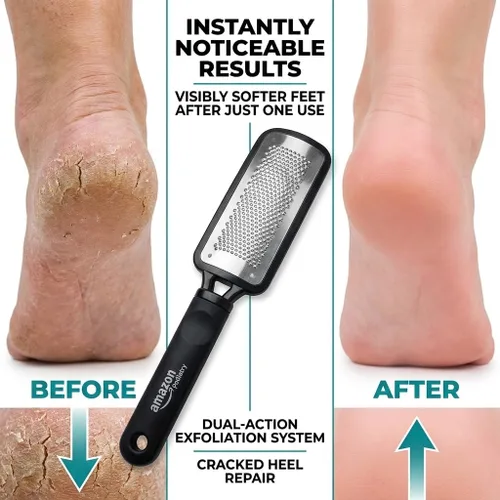 Miniatura 3 de Podología de mandíbulas lima de pies grande y removedor de callos para pies - Negro plateado Professional Stainless Steel Pedicure Foot Rasp for