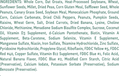Miniatura 9 de Wild Harvest Advanced Nutrition - Loro de 4 libras, mezcla de semillas, granos y verduras