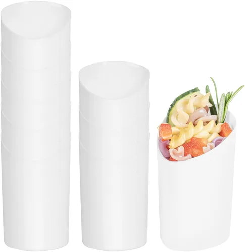 Miniatura 16 de Restaurantware Vasos de chupito de 3 onzas, 100 vasos de chupito redondos, con acabado Seagreen, vasos de chupito de plástico desechables para Verde