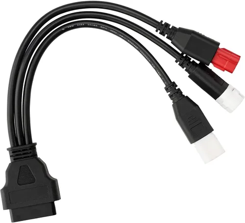 3pin 4 pin 6pin motor obd2 cable 3pin 4pin 6pin 6pin a 16pin Euro5 OBD moto 3 en 1 adaptador de diagnóstico OBDii Cable conector escáner para Yamaha