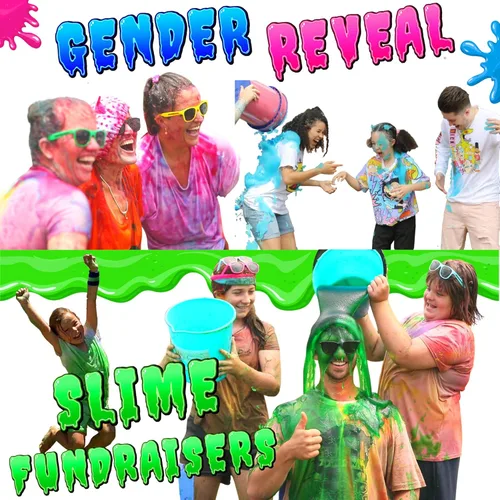 Miniatura 4 de PARTY GOAT Polvo de slime instantáneo rosa. Kit a granel de 25 galones. Solo tienes que añadir agua. Mezcla de slime líquido para volcar a personas