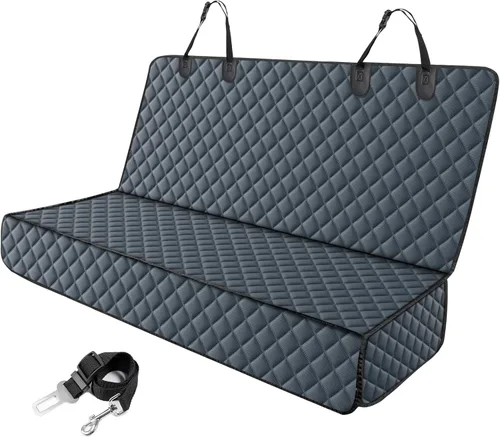 Miniatura 10 de MIXJOY Funda de asiento para perro para asiento trasero, fundas impermeables para asientos de perros, protector de asiento de automóvil para perros