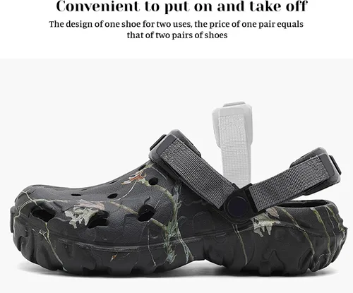 Miniatura 3 de Zuecos para hombre y mujer, sandalias deportivas para exteriores, antideslizantes, para jardín, trabajo, transpirables, impermeables, ligeras
