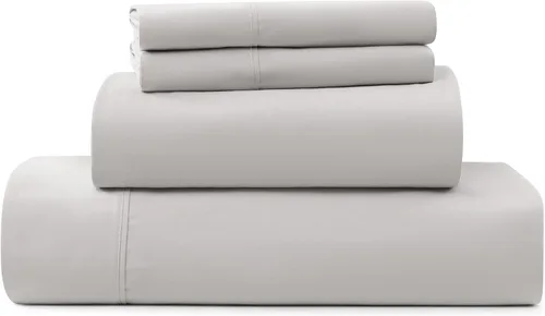 Miniatura 21 de UGG Juego de sábanas refrescantes de lujo de 4 piezas para cama King, con bolsillos profundos, ropa de cama prémium con 2 fundas de almohada, Blanco