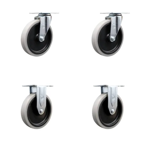 Miniatura 24 de Service Caster Marca – Compatible con/reemplazo para – Carritos de limpieza de conserje – Se adapta a la mayoría de carritos de limpieza Rubbermaid