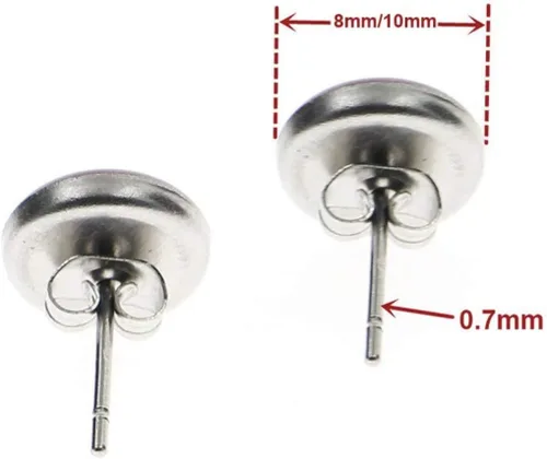 Miniatura 2 de Pendientes de acero inoxidable con símbolo de Yin Yang de 2 tonos, joyería de moda en caja de regalo, Metal