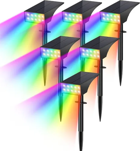 Miniatura 16 de WENATY - Luces solares para exteriores impermeables IP65, [paquete de 12 unidades/4 modos] foco solar para exteriores, de crepúsculo a amanecer