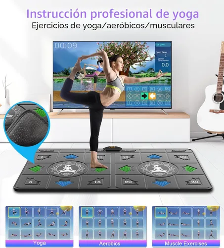 Miniatura 5 de FWFX Tapete de baile inalámbrico para niños y adultos, sistema interactivo de juegos de TV con almohadilla de baile de fitness, juegos deportivos
