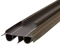 Barrido de puerta de doble burbuja de 31-3/4 pulgadas de ancho, sello de vinilo de bajo consumo para puertas exteriores, fácil instalación, diseño