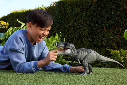Miniatura 2 de Mattel JCH02 Jurassic World Rebirth Power Devour Tyrannosaurus Rex Figura de dinosaurio