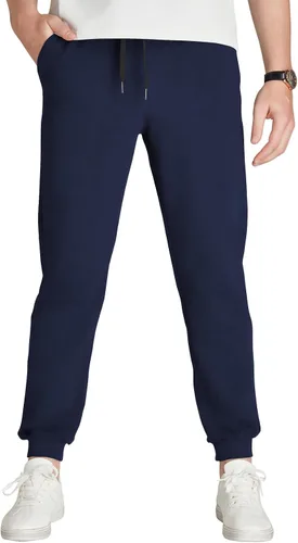 Miniatura 31 de Idtswch 30/32/34/36/38/40. Pantalones deportivos altos para hombre, extra largos, con bolsillos con cremallera