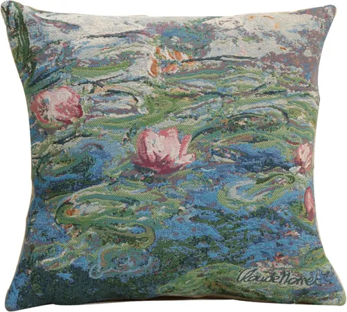 Miniatura 7 de Charlotte Home Furnishings Inc Monet's Japanese Bridge - Funda de almohada de 18 x 18 pulgadas, funda de cojín decorativa para sofá, sofá y cama