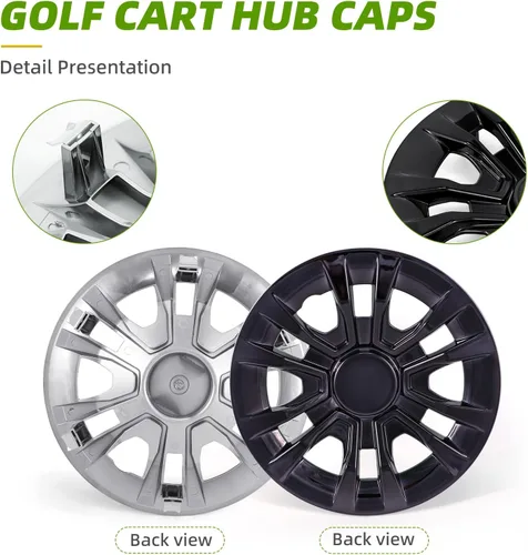 Miniatura 3 de Tapacubos universales para carrito de golf de 8 pulgadas, tapacubos universales para Club Car, EZGo, Buggies de golf, tamaño 8 pulgadas