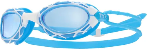 Miniatura 11 de TYR Nest Pro Swim Goggles – Beijing 2008 Olympic Stadium–Inspired Design, Wide Peripheral Vision, Anti-Fog, UV Protection Azul