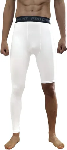 Miniatura 4 de Medias de compresión de una pierna pantalones largos de baloncesto deportes capa base ropa interior activa apretado