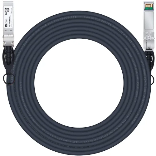 Miniatura 14 de H!Fiber SFP+ Cable 10G SFP+ DAC, 0.8 ft (0.82 pies), cable Twinax de cobre de conexión directa pasiva para Cisco SFP-H10GB-CU0.25M, Ubiquiti UniFi