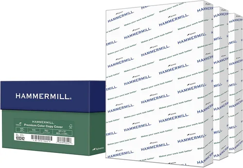Miniatura 15 de Hammermill Cartulina, Premium Color Copy, 100 lb, 8.5x11 - 1 Paquete (250 Hojas) - 100 Bright, Cartulina Fabricada en EE.UU., 120024R, Blanco