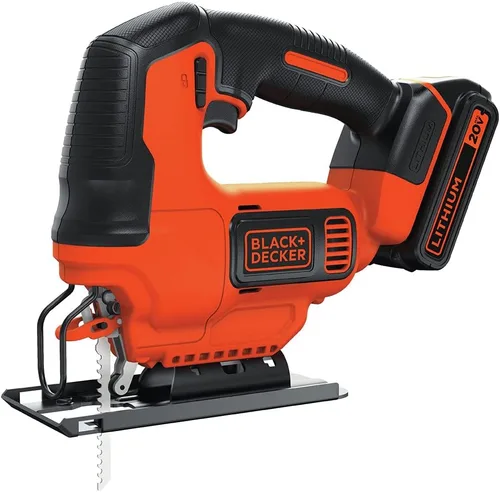 Miniatura 6 de BLACK+DECKER Sierra de calar de 20V MAX con paquete de batería de iones de litio adicional de 4-Ah (BDCJS20C & LB2X4020)