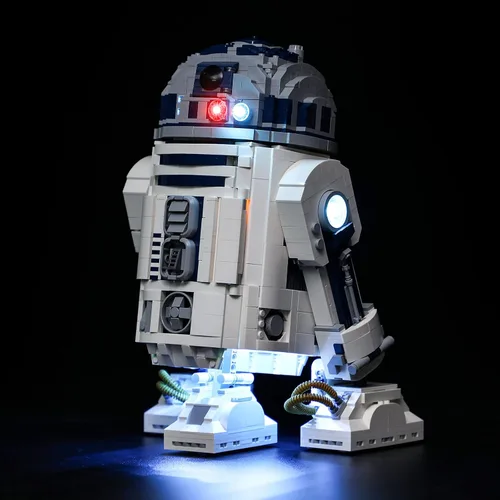 Miniatura 3 de BRIKSMAX Kit de iluminación LED para R2-D2, compatible con el modelo de bloques de construcción Lego 75308, no incluye el juego de Lego