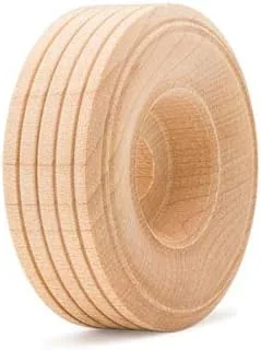 Miniatura 3 de Mini ruedas de madera con banda de rodadura, 1 pulgada de diámetro, paquete de 25, para manualidades y modelos de automóviles de bricolaje, por