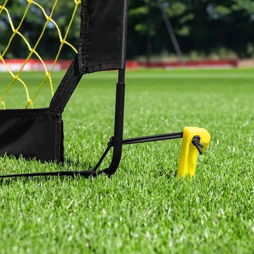 Miniatura 8 de FORZA Portería de fútbol cuadrada desplegable [4 tamaños] Postes portátiles para práctica de tiro para niños – Pop-Up en minutos Un solo o par