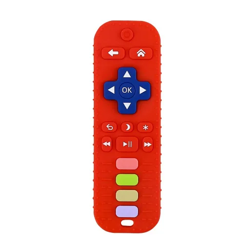 Miniatura 7 de Chuya Mordedores remotos de silicona para bebés, juguetes para dentición para TV, para bebés de 3-6-12-18 meses, juguetes para masticar para aliviar
