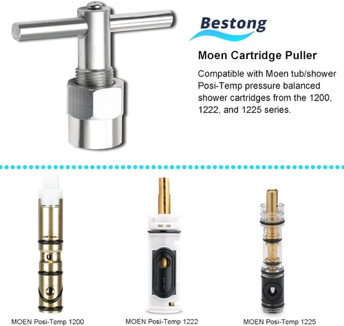 Miniatura 2 de Extractor de cartuchos para bañera/ducha Posi-Temp Cartuchos de ducha equilibrados a presión 1200, 1222 y 1225 series, herramienta de extracción