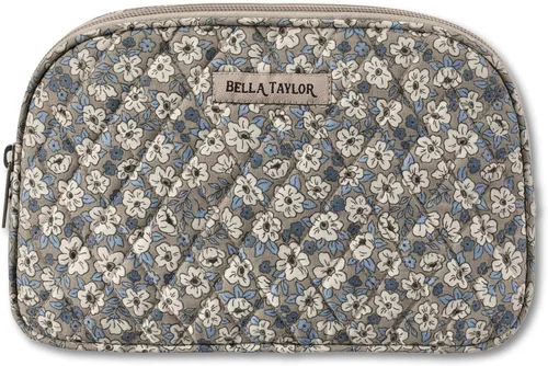 Miniatura 20 de Bella Taylor Bolsa de maquillaje de algodón acolchada grande para mujeres, bolsa de cosméticos de viaje