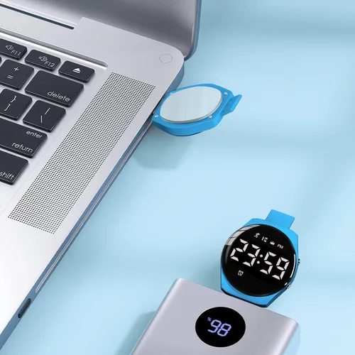Miniatura 5 de Reloj deportivo digital para niñas y niños, monitor de actividad física con reloj despertador, cronómetro, relojes impermeables sin aplicación