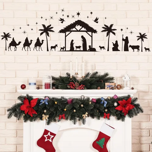 Miniatura 7 de Glenmal 72 calcomanías de pared de hongos de acuarela gigantes, calcomanías de hongos del bosque, despegar y pegar, papel tapiz extraíble