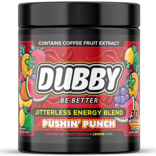 Dubby - Gamer - Bebida energética en polvo para juegos - Bebidas energéticas sin azúcar, polvo de energía natural sin nerviosismo de nootrópicos,