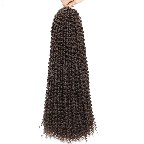 Miniatura 30 de Alrence Cabello Passion Twist de 24 pulgadas, 8 paquetes de cabello ondulado de ganchillo rizado para trenzas de ganchillo largas Bohe