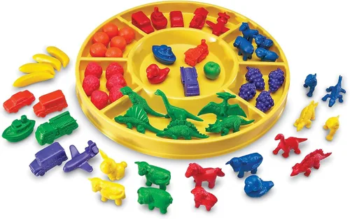 Learning Resources Juego de clasificación para principiantes, habilidades de conteo y clasificación, reconocimiento de color, juego de 168 piezas, a