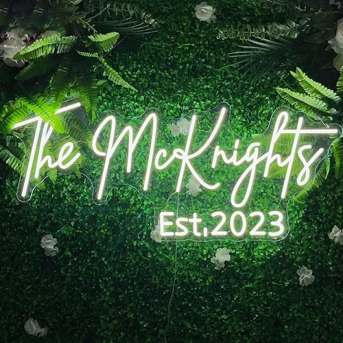 Miniatura 10 de Letreros de neón personalizados, 3 líneas de luz LED de neón, letrero personalizable para decoración de pared, boda, fiesta de cumpleaños