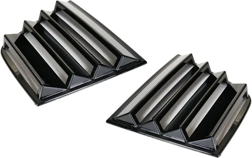 Miniatura 7 de IKON MOTORSPORTS, Rejilla de ventana compatible con Dodge Charger 2011-2023, estilo V1, impresión de fibra de carbono, protección de ventilación