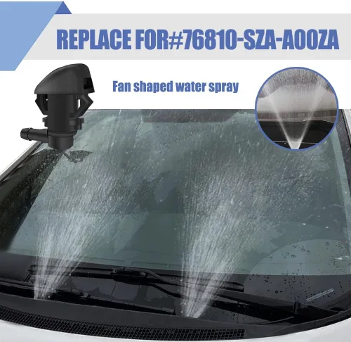 Miniatura 5 de Kit de boquillas de limpiaparabrisas delantero, chorro con conectores, accesorios de montaje de boquilla de parabrisas de automóvil para Honda Pilot