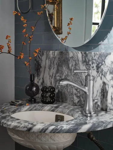 Miniatura 3 de Moen Dartmoor 6803 - Grifo cromado para lavabo de baño con una sola manija