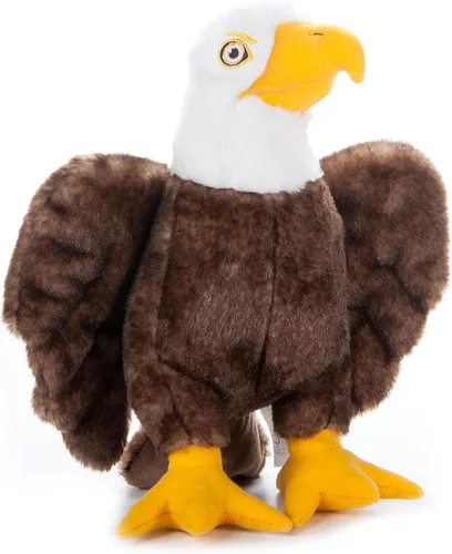 The Petting Zoo Peluche de águila calva, regalos para niños, animales de vida silvestre Earth Keeperz, juguete de peluche de águila calva de