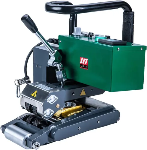 Máquina de soldadura de geomembrana HDPE Soldador de cuña caliente Herramienta de soldadura de superposición de 1800W para 0.039-0.118 in Liner
