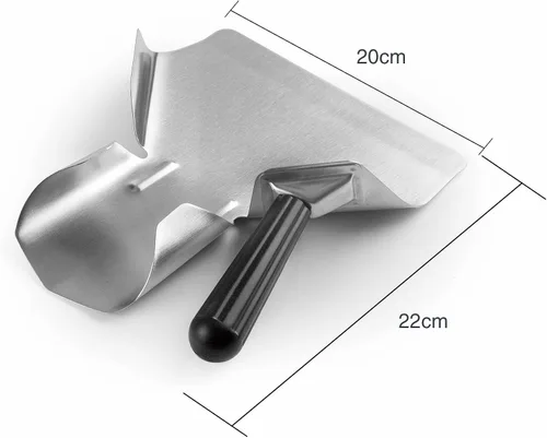 Miniatura 2 de Lacor - 62678 - Batidor de Patatas, Pala de Cocina Profesional, Utensilios de Cocina, Acero Inoxidable, Mango Ergonómico y Antideslizante Apta