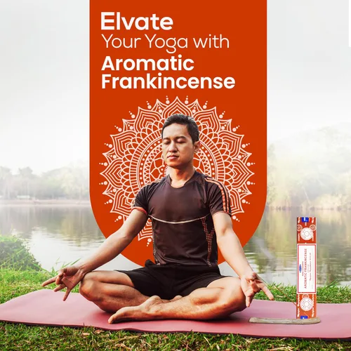 Miniatura 8 de Varillas de incienso aromático Satya Frankincense 180 g (15 g x 12 paquetes) de Satya Sai Baba Nag Champa y paquete de soporte de varillas