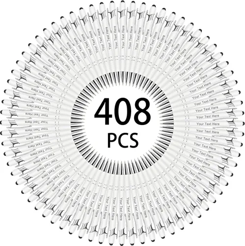 Miniatura 126 de Hasta 500 bolígrafos personalizados a granel, bolígrafo grabado personalizado con punta de lápiz capacitivo, carcasa multicolor retráctil, bolígrafo