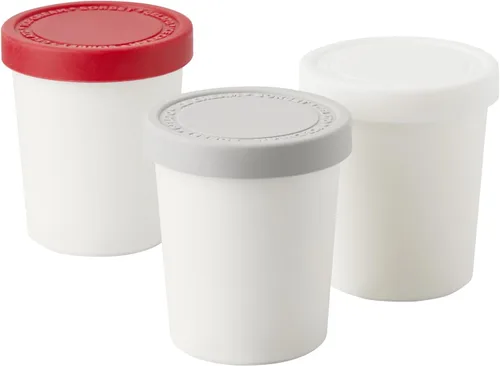 Tovolo Sweet Treat - Recipiente reutilizable para helado casero, varios colores, juego de 4 a 6 onzas apilables con tapas de silicona para
